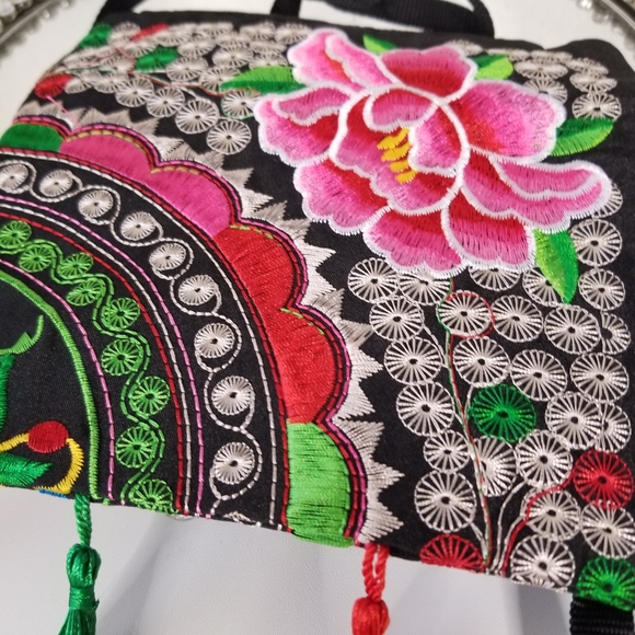 Mexican Embroidered Crossbody Bag New - Picture 2 of 9
